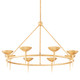 Troy Lighting - F2608-VGL - Eight Light Chandelier - Cecilia - Vintage Gold Leaf