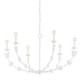 Troy Lighting - F4440-GSW - Six Light Chandelier - Florian - Gesso White