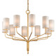 Troy Lighting - F6169-GL - Ten Light Chandelier - Juniper - Gold Leaf