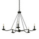 Troy Lighting - F6305-FOR - Five Light Chandelier - Sawyer - Forged Iron