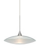 Besa - 1XT-6294CL-LED-SN - One Light Pendant - Spazio - Satin Nickel