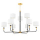 Hudson Valley - 9148-AOB - Eight Light Chandelier - Paramus - Aged Old Bronze
