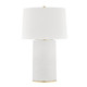 Hudson Valley - L1376-AGB/WH - One Light Table Lamp - Borneo - Aged Brass/Soft Off White Hudson Valley - L1376-AGB/WH - One Light Table Lamp - Borneo - Aged Brass/Soft Off White
