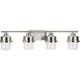 Progress Lighting - P300425-009 - Four Light Bath - Beckner - Brushed Nickel Progress Lighting - P300425-009 - Four Light Bath - Beckner - Brushed Nickel
