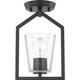 Progress Lighting - P350258-31M - One Light Semi Flush Mount - Vertex - Matte Black Progress Lighting - P350258-31M - One Light Semi Flush Mount - Vertex - Matte Black