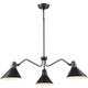 Progress Lighting - P400309-31M - Three Light Chandelier - Trimble - Matte Black Progress Lighting - P400309-31M - Three Light Chandelier - Trimble - Matte Black