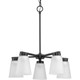 Progress Lighting - P400401-31M - Five Light Chandelier - Tanner - Matte Black