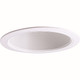 Nora Lighting - NTP-31 - 6 Br30/Par30 Phenolic Stepped Baffle W/ Plastic Ring - Rec Inc 6 Trim - White