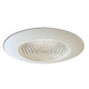 Nora Lighting - NT-23 - 6 Fresnel Shower Lens W/ Metal Trim - Rec Inc 6 Trim - White