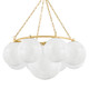 Hudson Valley - 5243-AGB - Nine Light Chandelier - Thornwood - Aged Brass