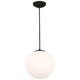 Access - 23941-MBL/OPL - One Light Pendant - Pearl - Matte Black Access - 23941-MBL/OPL - One Light Pendant - Pearl - Matte Black