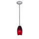 Access - 28011-1R-BS/RUSKY - One Light Pendant - Merlot - Brushed Steel Access - 28011-1R-BS/RUSKY - One Light Pendant - Merlot - Brushed Steel