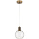 Access - 63142LEDD-ABB/CLR - LED Pendant - Port Nine Burgundy - Antique Brushed Brass Access - 63142LEDD-ABB/CLR - LED Pendant - Port Nine Burgundy - Antique Brushed Brass