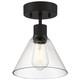 Access - 63146LEDDLP-MBL/CLR - LED Semi Flush Mount - Port Nine Martini - Matte Black Access - 63146LEDDLP-MBL/CLR - LED Semi Flush Mount - Port Nine Martini - Matte Black