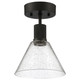 Port Nine Martini LED Semi-Flush Mount (63146LEDD-MBL/SDG) Port Nine Martini LED Semi-Flush Mount (63146LEDD-MBL/SDG)