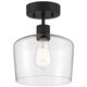 Access - 63147LEDDLP-MBL/CLR - LED Semi Flush Mount - Port Nine Chardonnay - Matte Black