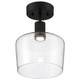 Port Nine Chardonnay LED Semi-Flush Mount (63147LEDD-MBL/CLR)