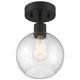 Port Nine Burgundy LED Semi Flush Mount (63148LEDDLP-MBL/SDG) Port Nine Burgundy LED Semi Flush Mount (63148LEDDLP-MBL/SDG)