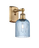 manufacturer_finish:Brushed Brass|manufacturer_glass:Princess Blue Bridal Veil|light_output:Unspecified|color_temperature:Unspecified|cri:Unspecified