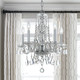 Traditional Crystal Five Light Mini Chandelier (1061-CH-CL-SAQ) Traditional Crystal Five Light Mini Chandelier (1061-CH-CL-SAQ)