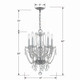 Traditional Crystal Five Light Mini Chandelier (1129-CH-CL-MWP) Traditional Crystal Five Light Mini Chandelier (1129-CH-CL-MWP)