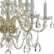 Traditional Crystal Ten Light Chandelier (1130-PB-CL-SAQ) Traditional Crystal Ten Light Chandelier (1130-PB-CL-SAQ)