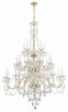 Traditional Crystal 25 Light Chandelier (1156-PB-CL-MWP)