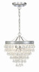 Crystorama - 130-CH - Three Light Mini Chandelier - Calypso - Polished Chrome Crystorama - 130-CH - Three Light Mini Chandelier - Calypso - Polished Chrome