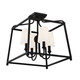 Sylvan Four Light Semi Flush Mount (2243-BF) Sylvan Four Light Semi Flush Mount (2243-BF)