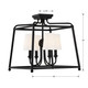 Sylvan Four Light Semi Flush Mount (2243-BF) Sylvan Four Light Semi Flush Mount (2243-BF)