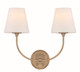 Sylvan Two Light Wall Sconce (2442-OP-VG)