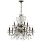 Butler 12 Light Chandelier (3029-EB-CL-SAQ) Butler 12 Light Chandelier (3029-EB-CL-SAQ)
