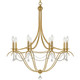 Metro Eight Light Chandelier (428-GA)