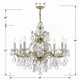 Maria Theresa Nine Light Chandelier (4408-GD-CL-MWP) Maria Theresa Nine Light Chandelier (4408-GD-CL-MWP)
