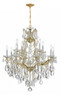 Crystorama - 4413-GD-CL-SAQ - 13 Light Chandelier - Maria Theresa - Gold Crystorama - 4413-GD-CL-SAQ - 13 Light Chandelier - Maria Theresa - Gold
