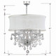 Brentwood Six Light Mini Chandelier (4415-CH-SMW-CLM) Brentwood Six Light Mini Chandelier (4415-CH-SMW-CLM)