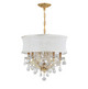 Crystorama - 4415-GD-SMW-CLQ - Six Light Chandelier - Brentwood - Gold Crystorama - 4415-GD-SMW-CLQ - Six Light Chandelier - Brentwood - Gold