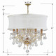 Brentwood Six Light Chandelier (4415-GD-SMW-CLQ) Brentwood Six Light Chandelier (4415-GD-SMW-CLQ)