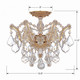 Maria Theresa Three Light Semi Flush Mount (4430-GD-CL-MWP) Maria Theresa Three Light Semi Flush Mount (4430-GD-CL-MWP)
