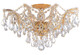 Crystorama - 4437-GD-CL-MWP - Five Light Semi Flush Mount - Maria Theresa - Gold Crystorama - 4437-GD-CL-MWP - Five Light Semi Flush Mount - Maria Theresa - Gold
