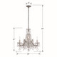 Maria Theresa Five Light Mini Chandelier (4476-CH-CL-MWP) Maria Theresa Five Light Mini Chandelier (4476-CH-CL-MWP)