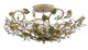 Crystorama - 4840-CT - Five Light Semi Flush Mount - Josie - Champagne Green Tea Crystorama - 4840-CT - Five Light Semi Flush Mount - Josie - Champagne Green Tea