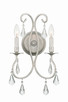 Crystorama - 5012-OS-CL-MWP - Two Light Wall Sconce - Ashton - Olde Silver Crystorama - 5012-OS-CL-MWP - Two Light Wall Sconce - Ashton - Olde Silver