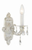 Crystorama - 5021-AW-CL-MWP - One Light Wall Sconce - Paris Market - Antique White Crystorama - 5021-AW-CL-MWP - One Light Wall Sconce - Paris Market - Antique White