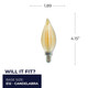 Bulbrite - 776591 - Light Bulb - Filaments: - Amber Bulbrite - 776591 - Light Bulb - Filaments: - Amber