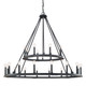 Capital Lighting - 4910BI - 24 Light Chandelier - Pearson - Black Iron