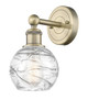 manufacturer_finish:Antique Brass|manufacturer_glass:Clear Athens Deco Swirl|light_output:220.00lm|color_temperature:2200K|cri:99