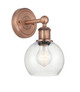manufacturer_finish:Antique Copper|manufacturer_glass:Seedy Athens|light_output:220.00lm|color_temperature:2200K|cri:99