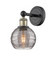manufacturer_finish:Black Antique Brass|manufacturer_glass:Light Smoke Athens Deco Swirl|light_output:220.00lm|color_temperature:2200K|cri:99