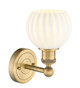 manufacturer_finish:Brushed Brass|manufacturer_glass:White Venetian|light_output:Unspecified|color_temperature:Unspecified|cri:Unspecified